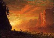 Albert Bierstadt, Deer at Sunset